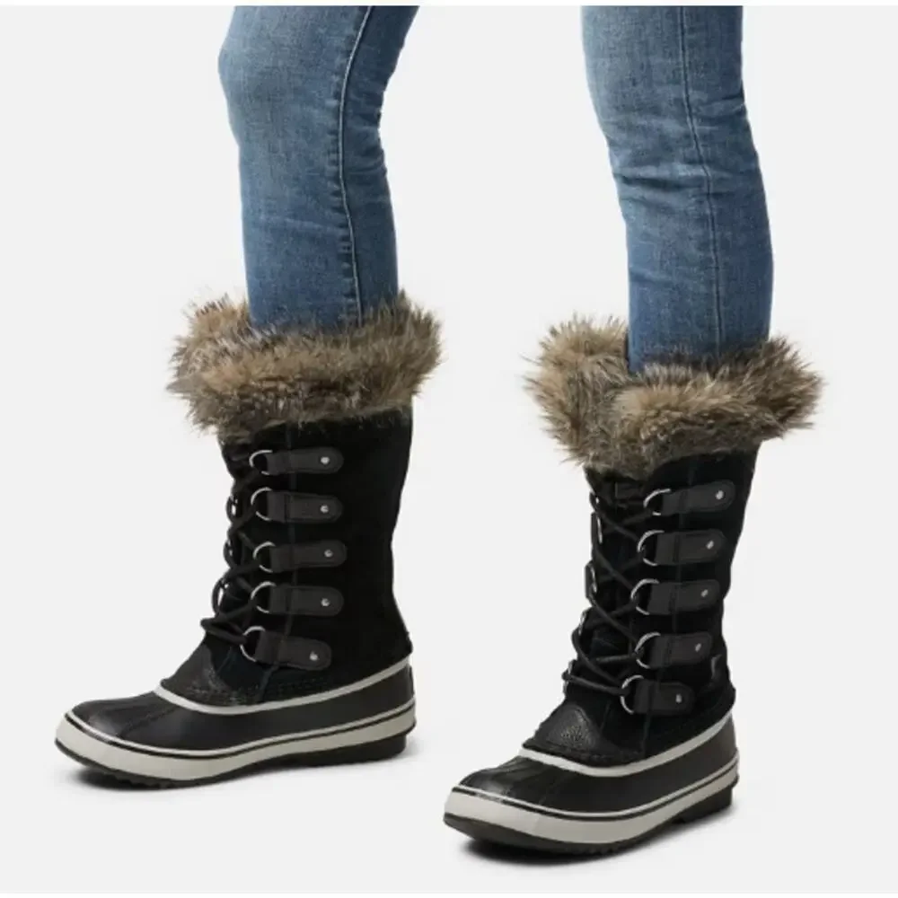 Sorel Women's Black Quarry Joan Of Arctic Waterproof Snow Boot Size 7